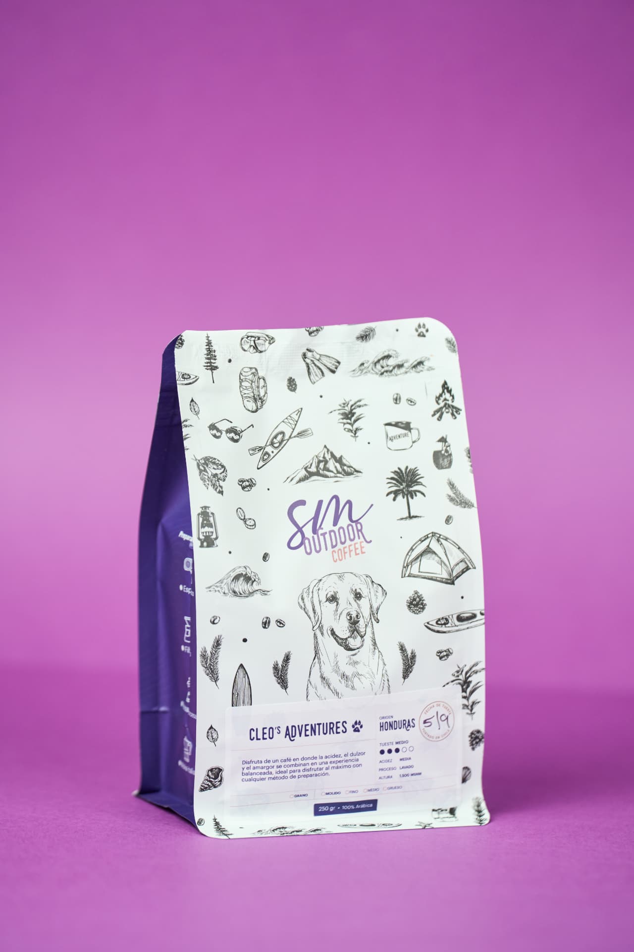 Bolsa de café SM Outdoor Coffee Cleo's Adventures origen Honduras